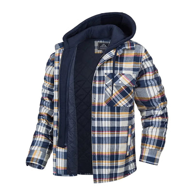 Karl - Stylish Checkered Jacket with Hood for Men