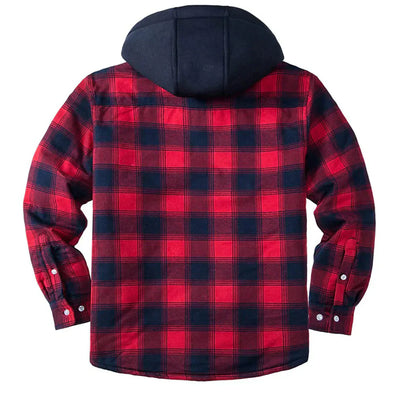 Karl - Stylish Checkered Jacket with Hood for Men