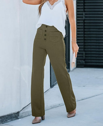 Lucia | High-waisted elastic casual pants