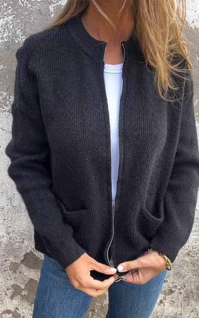 Clara - Cozy Zip Cardigan